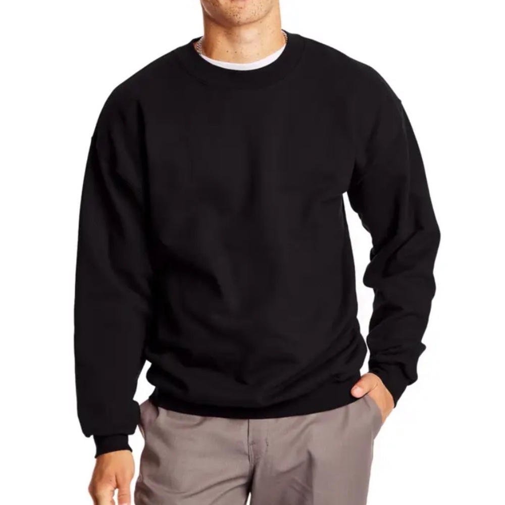 Black Hanes crewneck